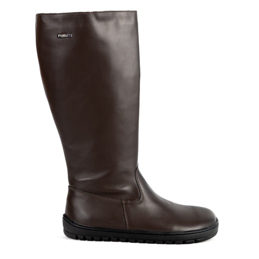 Kozaki BAREFOOT buty damskie skórzane Olivier Hazel brązowe lico ze sklepu butyolivier w kategorii Botki - zdjęcie 187479391