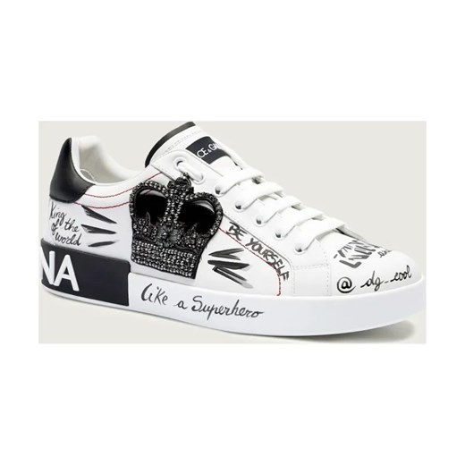 Dolce & Gabbana Skórzane sneakersy ze sklepu Gomez Fashion Store w kategorii Buty sportowe męskie - zdjęcie 187480392
