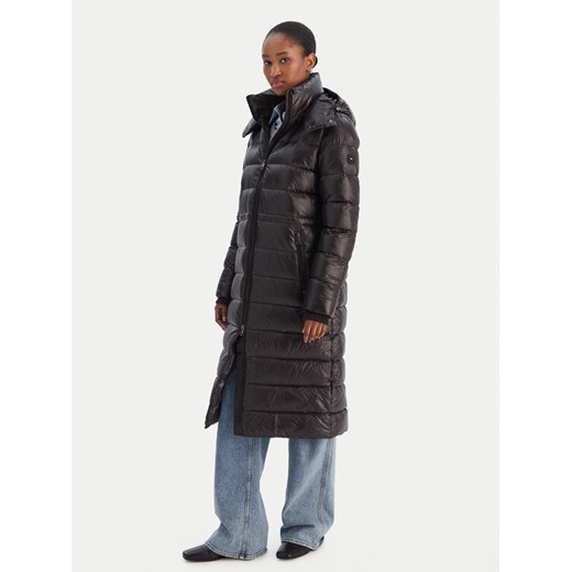 Tommy Hilfiger Kurtka puchowa Gloss WW0WW47356 Czarny Regular Fit ze sklepu MODIVO w kategorii Kurtki damskie - zdjęcie 187481201