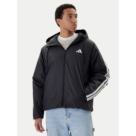adidas Kurtka zimowa Essentials Climawarm 3-Stripes JM4042 Czarny Regular Fit ze sklepu MODIVO w kategorii Kurtki męskie - zdjęcie 187481203