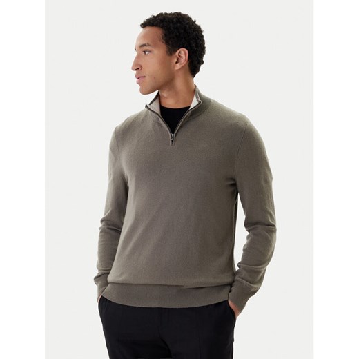 BOSS Sweter H-Hemarlo 50549984 Beżowy Regular Fit ze sklepu MODIVO w kategorii Swetry męskie - zdjęcie 187481340