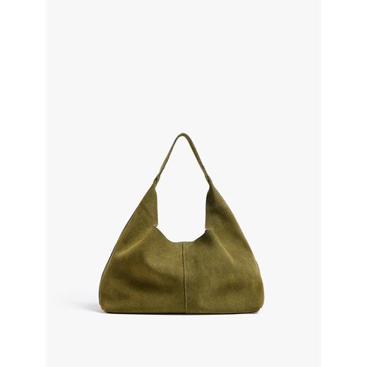Mohito - Zamszowa torebka - oliwkowy ze sklepu Mohito w kategorii Torby Shopper bag - zdjęcie 187482251