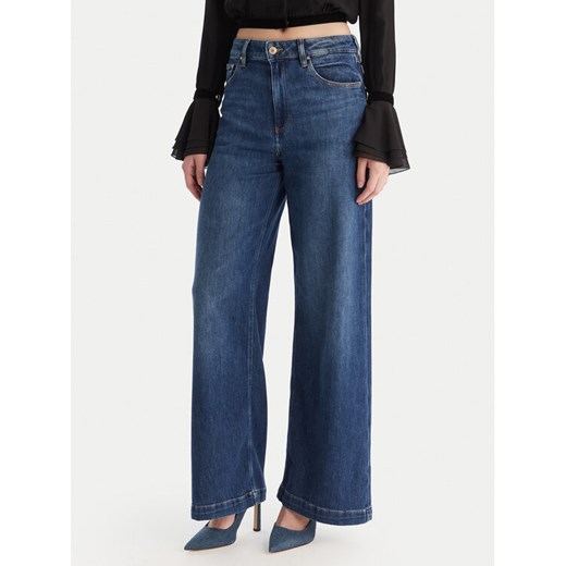 Guess Jeansy W5BA1C D0615 Niebieski Wide Leg ze sklepu MODIVO w kategorii Jeansy damskie - zdjęcie 187482601