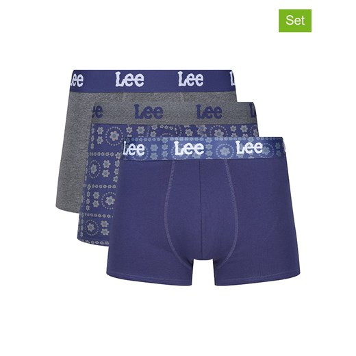 LEE Underwear Bokserki (3 pary) &quot;Redpath&quot; w kolorze granatowo-szarym ze sklepu Limango Polska w kategorii Majtki męskie - zdjęcie 187483290