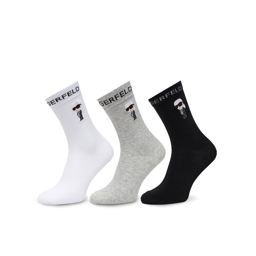 Skarpety długie KARL LAGERFELD A4W47037 Kolorowy ze sklepu eobuwie.pl w kategorii Skarpetki damskie - zdjęcie 187484310