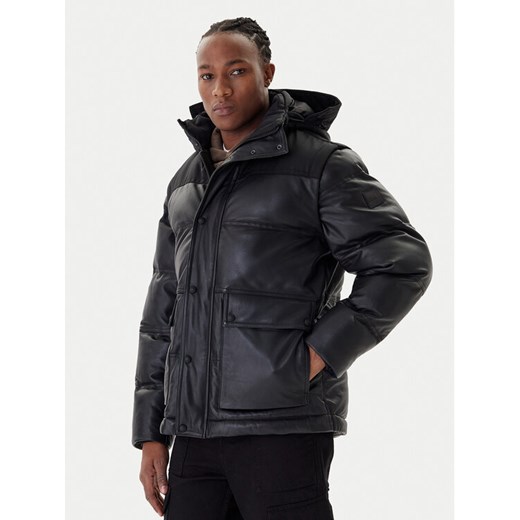 Boss Kurtka skórzana Jolam 50522219 Czarny Relaxed Fit ze sklepu MODIVO w kategorii Kurtki męskie - zdjęcie 187484330