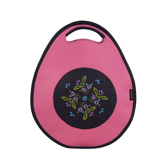 różowa torebka damska skórzana z funkcją plecaka  Jagoda ze sklepu Słoń Torbalski w kategorii Torby Shopper bag - zdjęcie 187484394