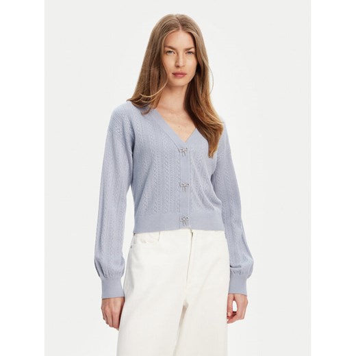 Guess Kardigan W5YR01 Z2ZK2 Niebieski Regular Fit ze sklepu MODIVO w kategorii Swetry damskie - zdjęcie 187484911