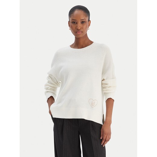 Liu Jo Sweter MF5444 MS76L Écru Regular Fit ze sklepu MODIVO w kategorii Swetry damskie - zdjęcie 187484914