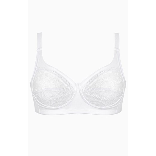 Biustonosz koronkowy miękki soft bez fiszbin biały Piuma Pizzo, Kolor biały, Rozmiar 75B, INFIORE ze sklepu Intymna w kategorii Biustonosze - zdjęcie 187485723
