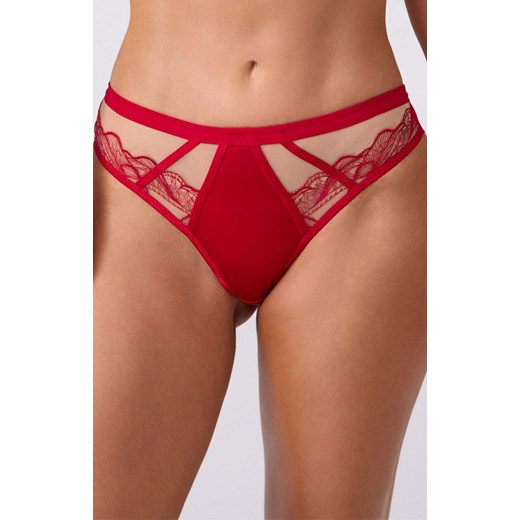 Marilyn figi brazyliany z haftem czerwone Cameron, Kolor czerwony, Rozmiar S, Marilyn ze sklepu Intymna w kategorii Majtki damskie - zdjęcie 187485751