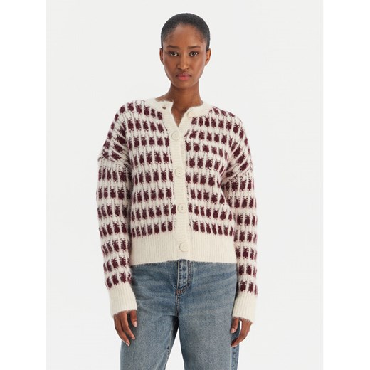 Vero Moda Kardigan Lisa 10336622 Beżowy Regular Fit ze sklepu MODIVO w kategorii Swetry damskie - zdjęcie 187485910