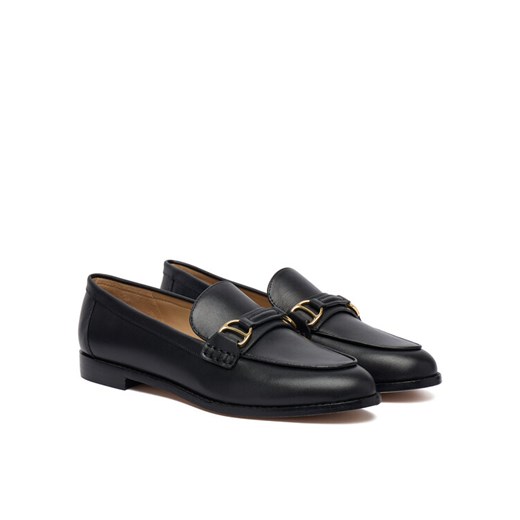 Loafersy LAUREN RALPH LAUREN 802P02121001 Czarny ze sklepu eobuwie.pl w kategorii Lordsy damskie - zdjęcie 187486142