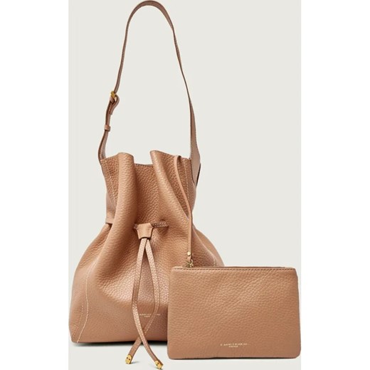 GIANNI CHIARINI Skórzana torebka na ramię + saszetka SIENNA ze sklepu Gomez Fashion Store w kategorii Torebki worki - zdjęcie 187487273
