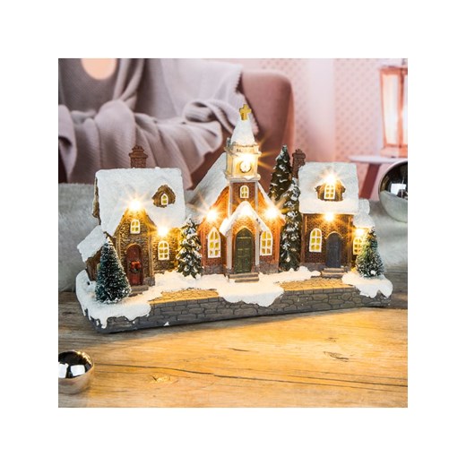 Profiline Dekoracyjna lampa LED &quot;Christmas Village&quot; ze wzorem - 26,5 x 17,5 x 10 cm ze sklepu Limango Polska w kategorii Dekoracje bożonarodzeniowe - zdjęcie 187487712