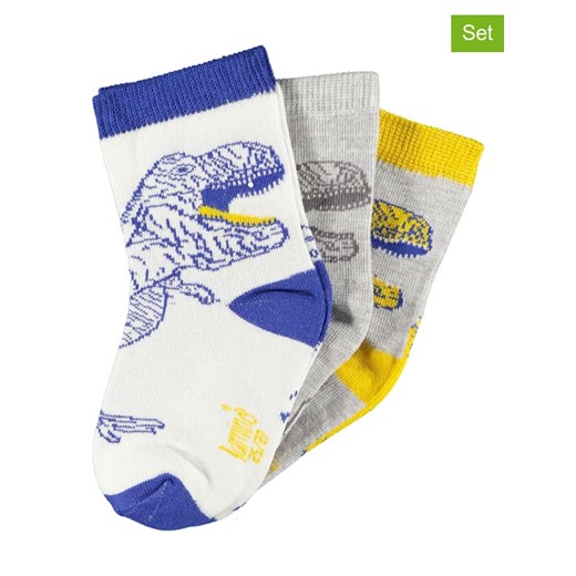 lamino Skarpety (3 pary) w kolorze szaro-białym ze sklepu Limango Polska w kategorii Skarpetki dziecięce - zdjęcie 187487723