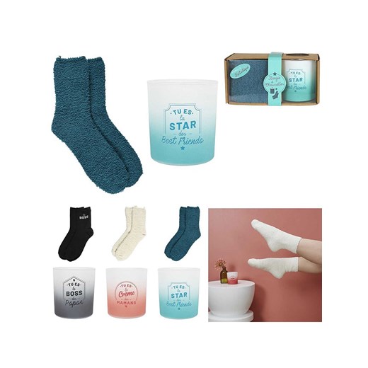 The Concept Factory Zestaw prezentowy: świeca zapachowa i skarpety (produkt niespodzianka) ze sklepu Limango Polska w kategorii Świece i dyfuzory - zdjęcie 187488063