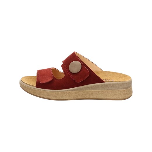 Think! Skórzane klapki w kolorze czerwonym ze sklepu Limango Polska w kategorii Klapki damskie - zdjęcie 187488091
