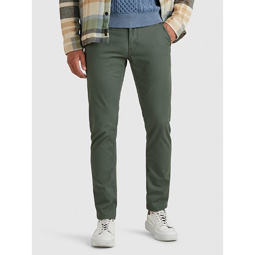 PME Legend Spodnie chino w kolorze zielonym ze sklepu Limango Polska w kategorii Spodnie męskie - zdjęcie 187488203
