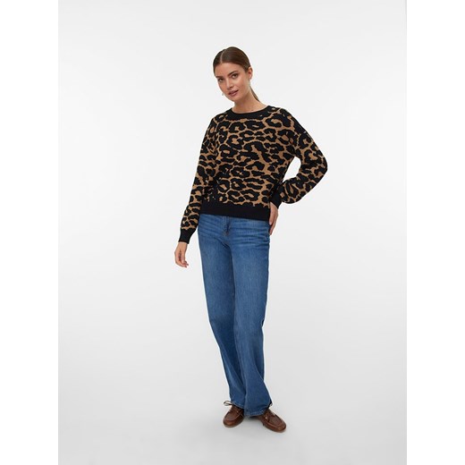 Vero Moda Sweter w kolorze czarno-jasnobrązowym ze sklepu Limango Polska w kategorii Swetry damskie - zdjęcie 187488290