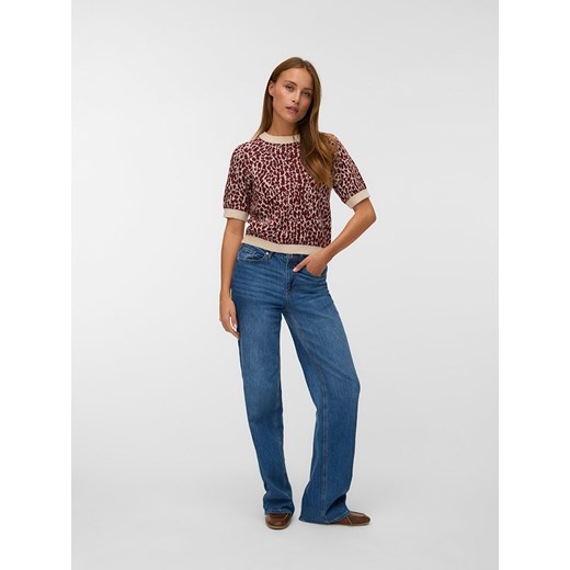 Vero Moda Sweter w kolorze czerwono-beżowym ze sklepu Limango Polska w kategorii Swetry damskie - zdjęcie 187488400