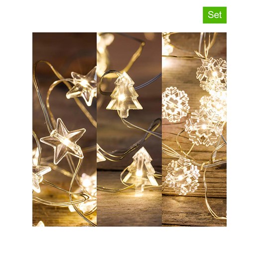 Hollybell Łańcuchy świetlne LED (2 szt.) w kolorze białej bieli ze sklepu Limango Polska w kategorii Oświetlenie - zdjęcie 187488652