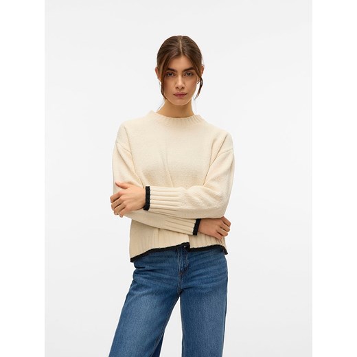 Vero Moda Sweter w kolorze beżowym ze sklepu Limango Polska w kategorii Swetry damskie - zdjęcie 187488991