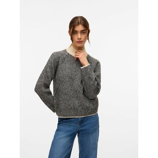 Vero Moda Sweter w kolorze beżowo-czarnym ze sklepu Limango Polska w kategorii Swetry damskie - zdjęcie 187489094