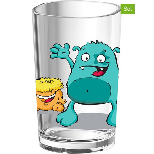 Emsa Kubki (2 szt.) &quot;Monster&quot; - 200 ml ze sklepu Limango Polska w kategorii Naczynia dziecięce - zdjęcie 187489144