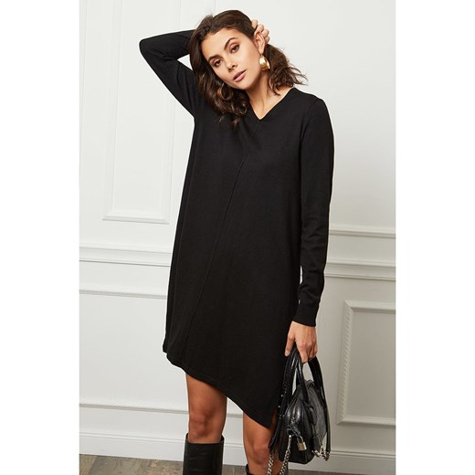 Joséfine Sukienka dzianinowa &quot;Farel&quot; w kolorze czarnym ze sklepu Limango Polska w kategorii Sukienki - zdjęcie 187490671