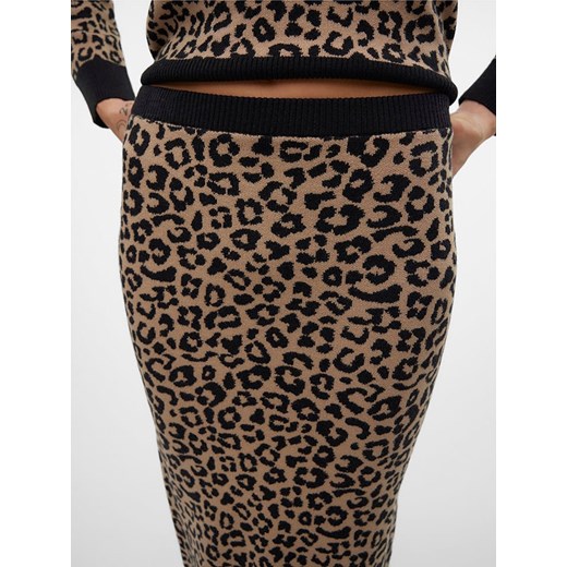 Vero Moda Spódnica dzianinowa w kolorze beżowym Vero Moda L okazja Limango Polska