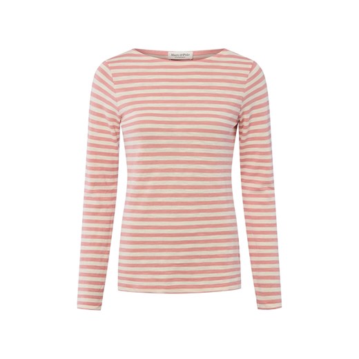 Marc O'Polo Damska koszulka z długim rękawem Kobiety Bawełna brudny róż w paski ze sklepu vangraaf w kategorii Bluzki damskie - zdjęcie 187491652