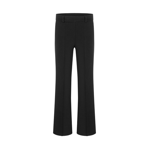 Cambio Damskie spodnie z dżerseju - Francoise Kobiety czarny jednolity ze sklepu vangraaf w kategorii Spodnie damskie - zdjęcie 187491654