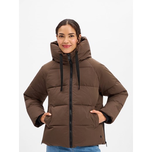 Msch Copenhagen Damska kurtka pikowana - MSCHPavinaria Kobiety Sztuczne włókno czekoladowy jednolity ze sklepu vangraaf w kategorii Kurtki damskie - zdjęcie 187491754