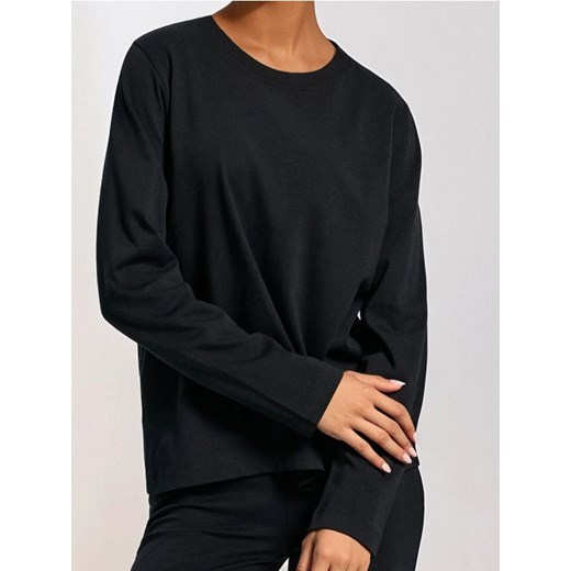 Sinsay - Koszulka basic z długimi rękawami - czarny ze sklepu Sinsay w kategorii Bluzki damskie - zdjęcie 187492011