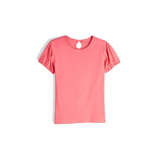 GATE Bawełniany T-shirt z bufiastymi rękawami 3Y ze sklepu gateshop w kategorii Bluzki dziewczęce - zdjęcie 187492191