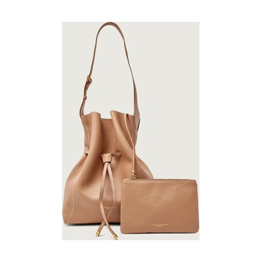 GIANNI CHIARINI Skórzana torebka na ramię + saszetka SIENNA ze sklepu Gomez Fashion Store w kategorii Torebki worki - zdjęcie 187492280