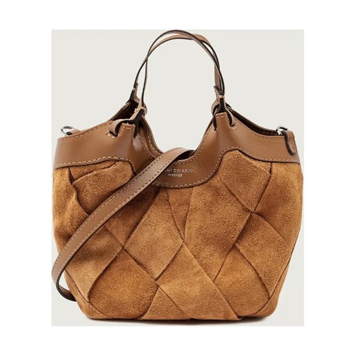 GIANNI CHIARINI Torebka na ramię DUA | zamsz ze sklepu Gomez Fashion Store w kategorii Torby Shopper bag - zdjęcie 187492281