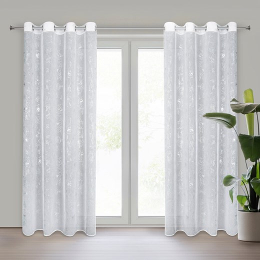 FIRANA GOTOWA BELLE 140 X 250 CM BIAŁY ze sklepu lenaodniemowlakadoszkolniaka.pl w kategorii Firany - zdjęcie 187492620