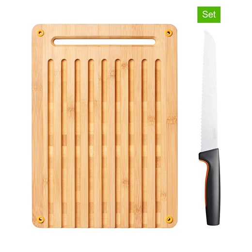 Fiskars 2-częściowy zestaw &quot;Functional Form&quot; w kolorze czarno-jasnobrązowym ze sklepu Limango Polska w kategorii Deski - zdjęcie 187493903