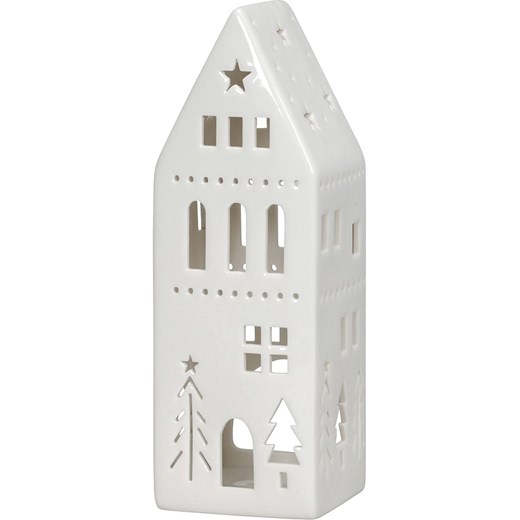 POSIWIO Świecznik &quot;House&quot; w kolorze białym - 7,5 x 22,5 x 7,5 cm ze sklepu Limango Polska w kategorii Świeczniki - zdjęcie 187494392