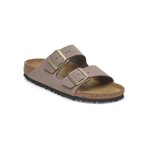 Birkenstock Skórzane klapki &quot;Arizona&quot; w kolorze fioletowym ze sklepu Limango Polska w kategorii Klapki damskie - zdjęcie 187495150