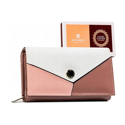 Portfel damski skórzany skóra naturalna Peterson ze sklepu lenaodniemowlakadoszkolniaka.pl w kategorii Portfele damskie - zdjęcie 187495723