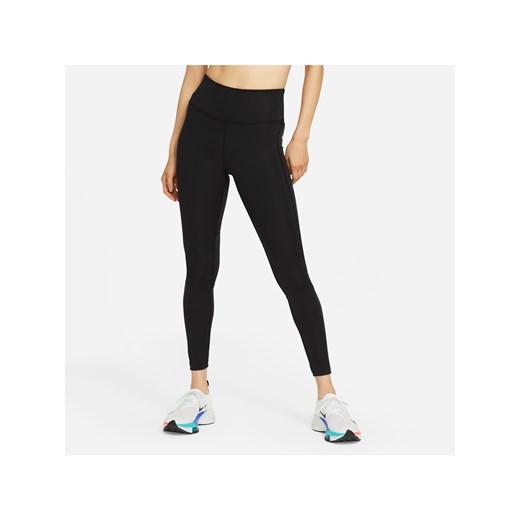 Damskie legginsy do biegania ze średnim stanem i kieszenią Nike Epic Fast - Czerń ze sklepu Nike poland w kategorii Spodnie damskie - zdjęcie 187495781