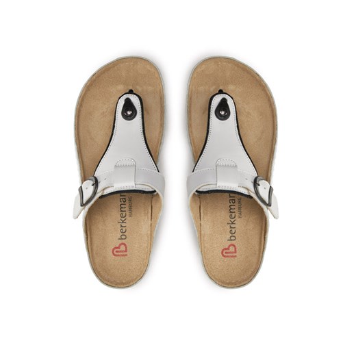 Japonki Berkemann Mila 01351 Biały ze sklepu eobuwie.pl w kategorii Klapki damskie - zdjęcie 187496082