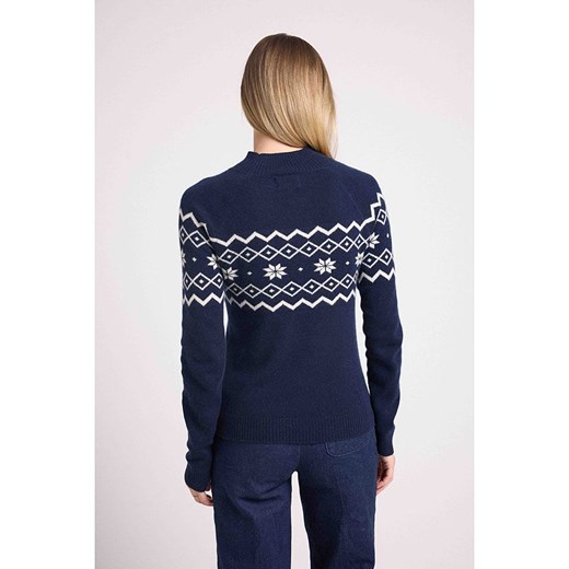 Maison Héritage Cashmere Kaszmirowy sweter w kolorze granatowym Maison Héritage Cashmere L Limango Polska promocja