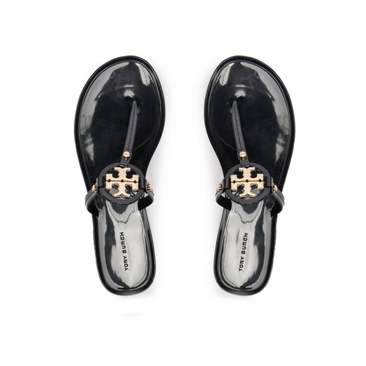 Tory Burch Japonki Mini Miller Flat Thong 51148678 Czarny ze sklepu MODIVO w kategorii Klapki damskie - zdjęcie 187496382
