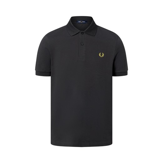 Fred Perry Męska koszulka polo Mężczyźni Bawełna antracytowy jednolity ze sklepu vangraaf w kategorii T-shirty męskie - zdjęcie 187496412