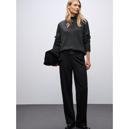 Street One Sweter damski z dzianiny Kobiety antracytowy marmurkowy ze sklepu vangraaf w kategorii Swetry damskie - zdjęcie 187496441