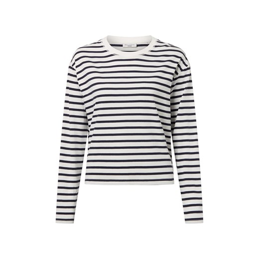 Marc O'Polo Denim Damska koszulka z długim rękawem Kobiety Bawełna biały w paski ze sklepu vangraaf w kategorii Bluzki damskie - zdjęcie 187496544